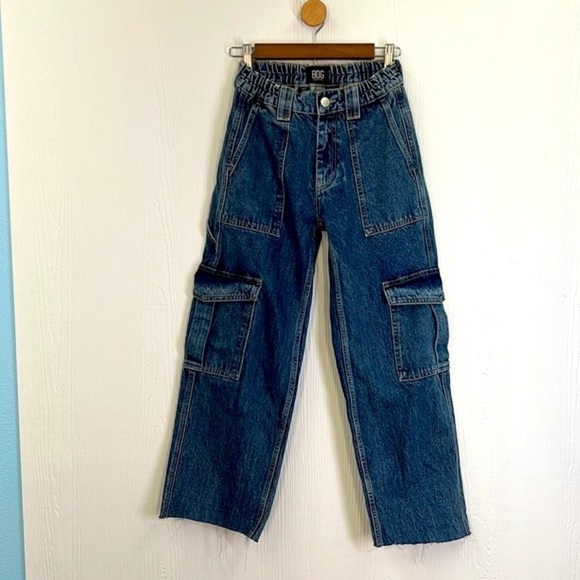 Urban Outfitters - BDG Hi Rise Elastic Waist Skate Jean With Pockets Size 24 - Picture 2 of 9